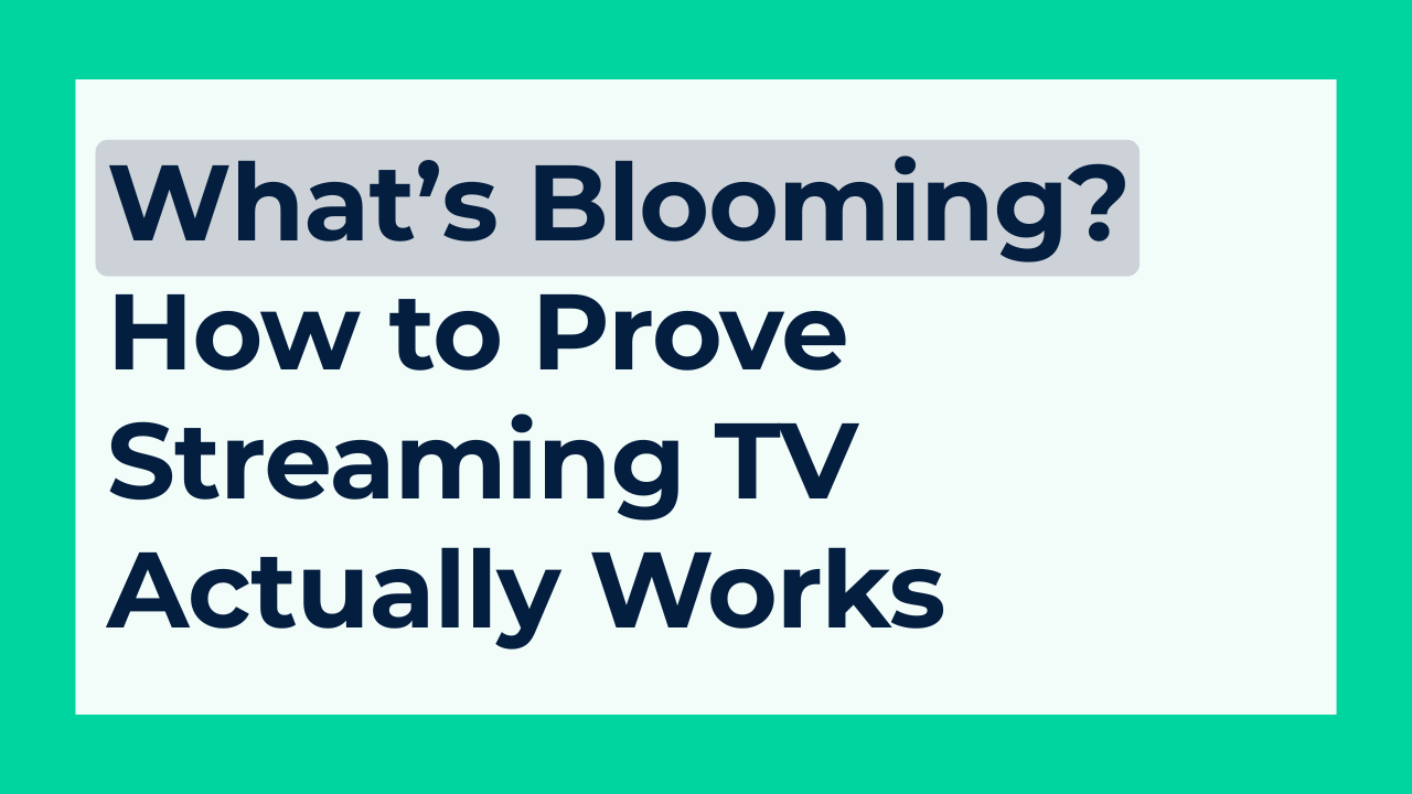 How to Prove Streaming TV Actually Works
